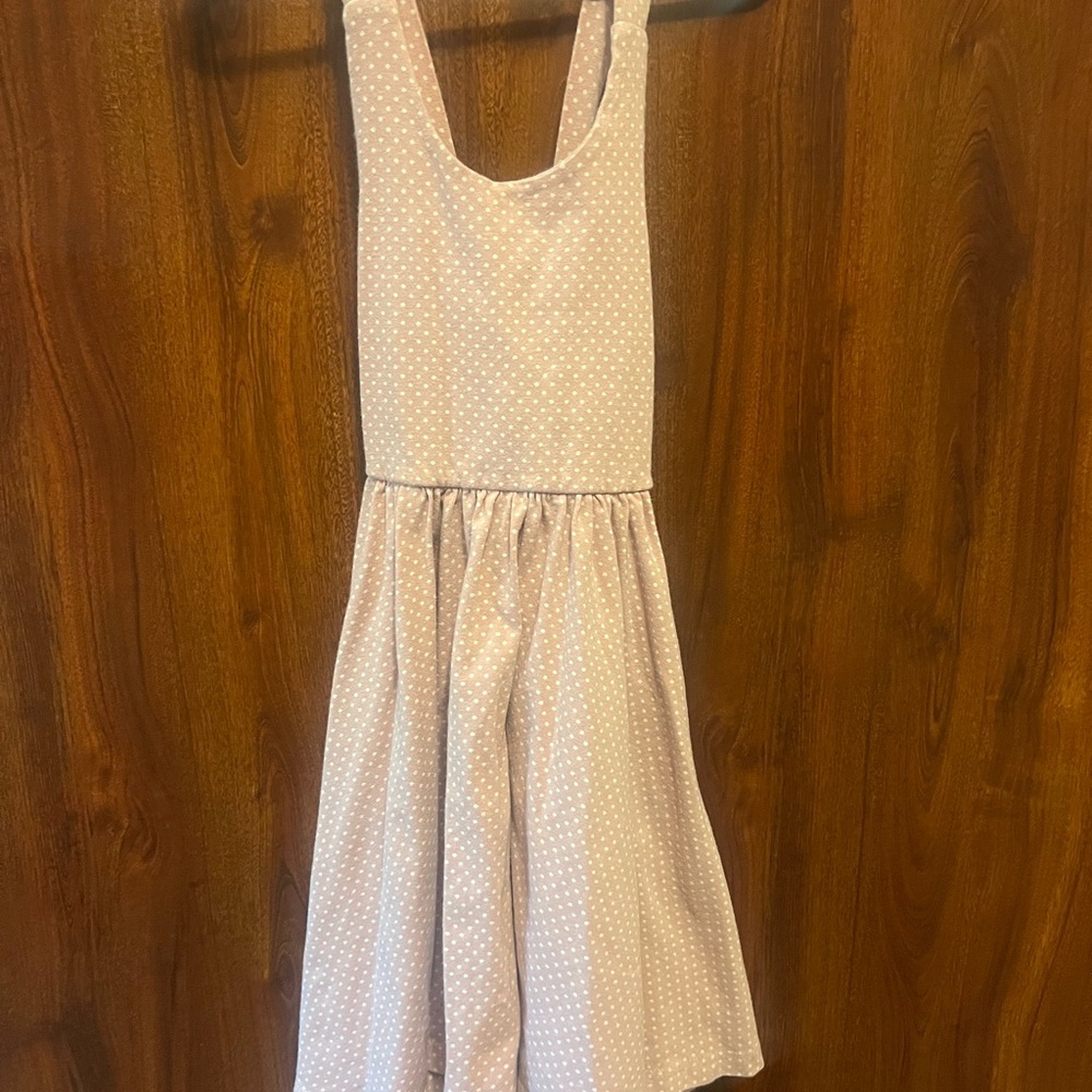 Alice + Ames Sleeveless Light Pink Polka Dot Ballet Dress